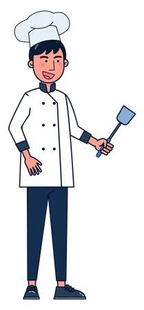 Chef masculino  Ilustração