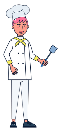 Chef masculino  Ilustração