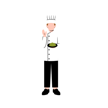 Chef masculino  Ilustración