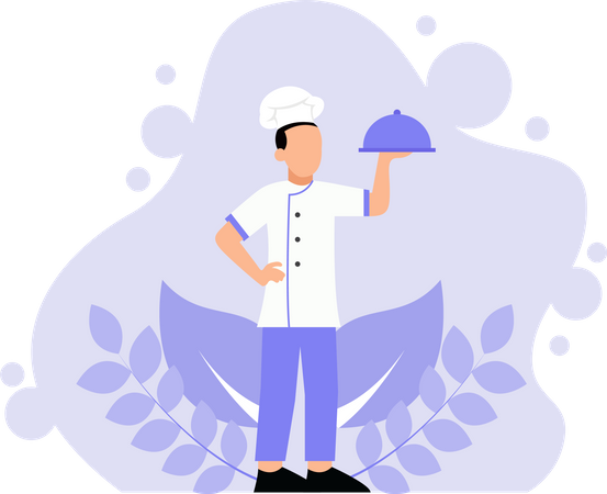 Chef masculino  Ilustração