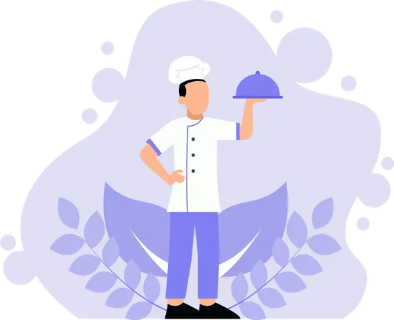 Chef masculino  Ilustração