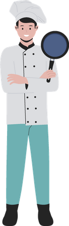 Chef masculino  Ilustração