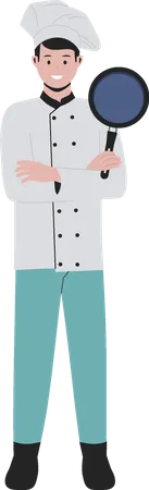 Chef masculino  Ilustração