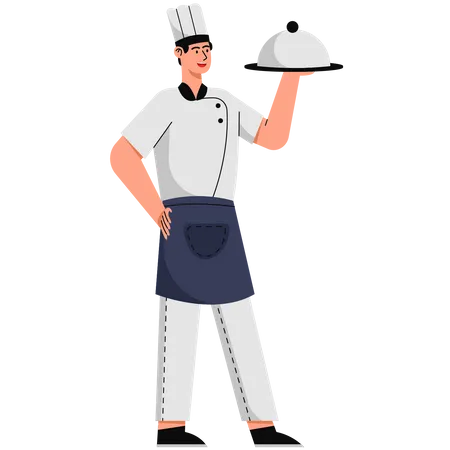 Chef masculino  Ilustración