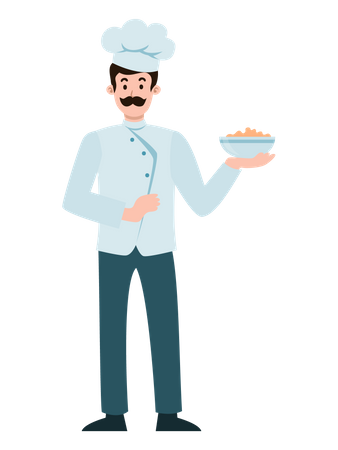 Chef masculino  Illustration