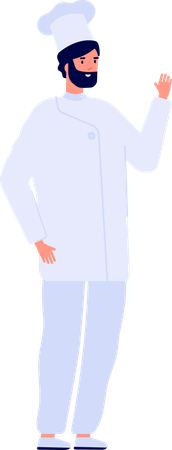 Chef masculino  Ilustração