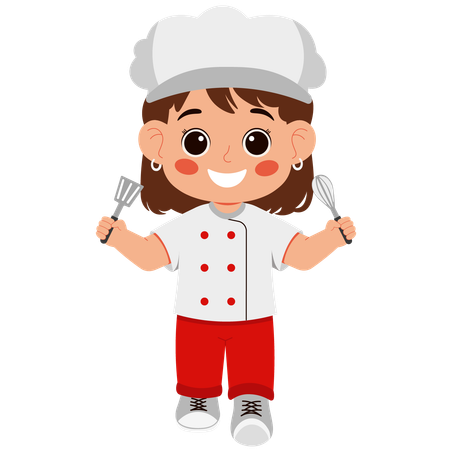 Mulher chef  Illustration