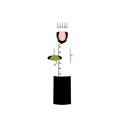 Chef musulmán  Ilustración