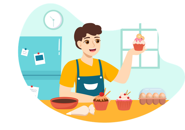 Chef pâtissier  Illustration