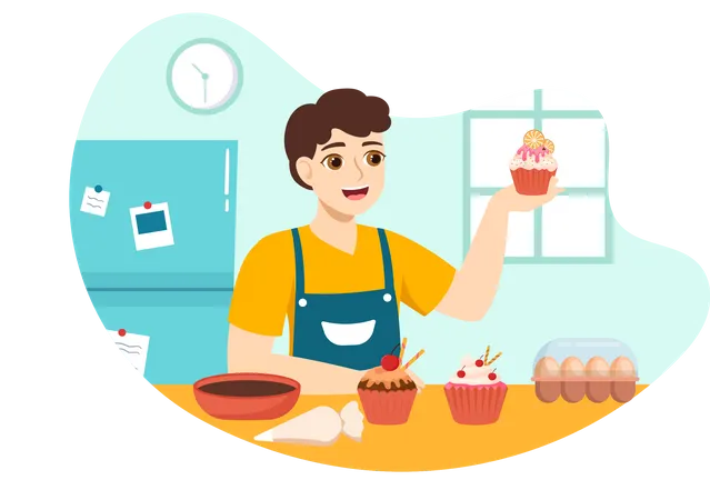 Chef pâtissier  Illustration