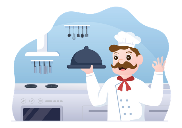 Chef Profissional  Ilustração