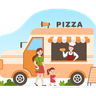 italian food truck illustrations free