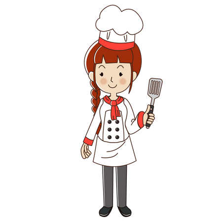 Chef woman  Illustration