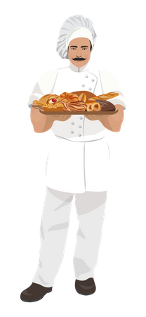 Chefe de cozinha  Ilustração