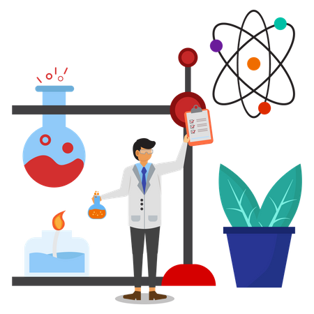 Chemical experiment  Illustration