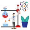chemical experiment illustration