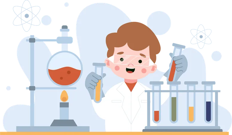 Chemical Experiment Class  Illustration