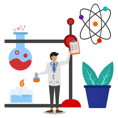 Chemical experiment  Illustration