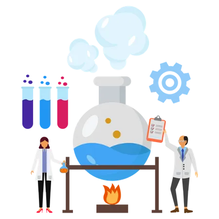 Chemical experiment  Illustration