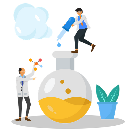 Chemical experiment  Illustration