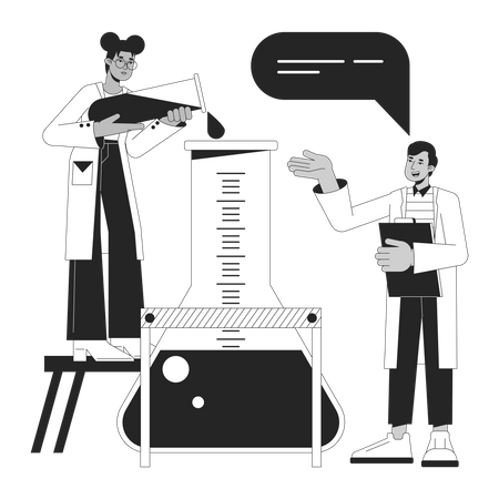 Chemical experiment  Illustration