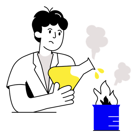 Chemical Experiment  Illustration