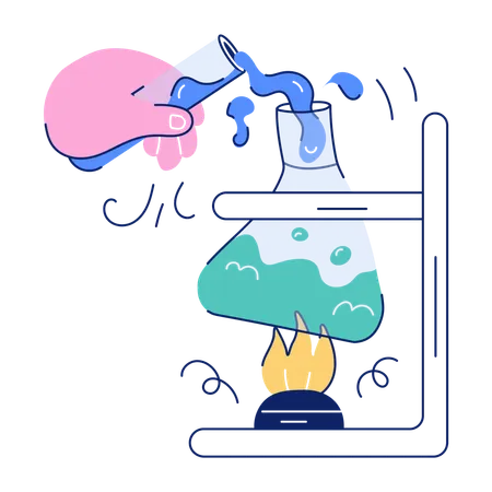 Chemical Experiment  Illustration