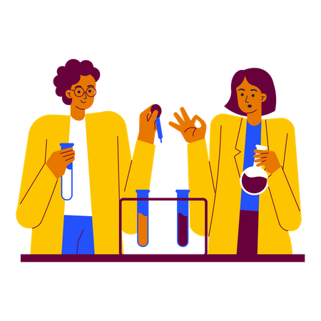 Chemical experiment  Illustration