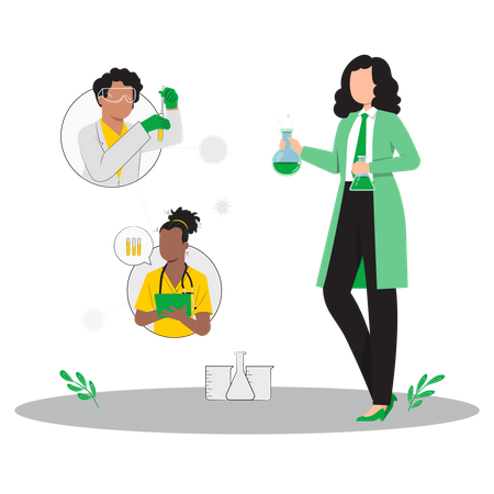 Chemical Experiment  Illustration