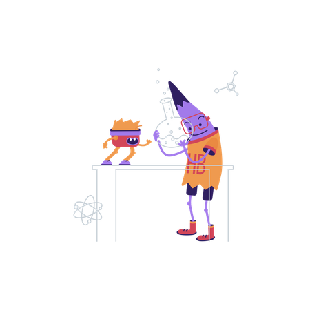 Chemical experiment  Illustration