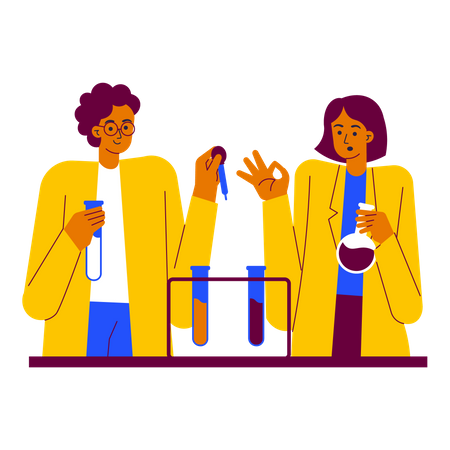 Chemical experiment  Illustration