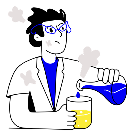 Chemical Experiment  일러스트레이션