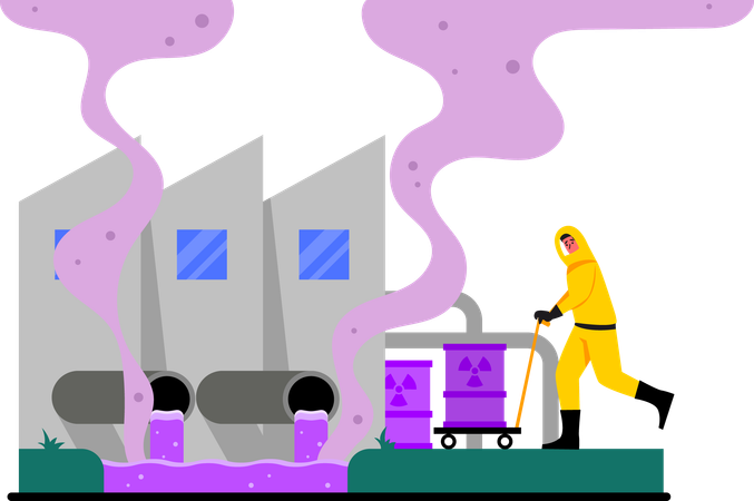 Chemical in water  Illustration