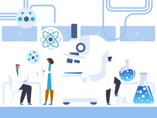 Chemical Lab  Illustration