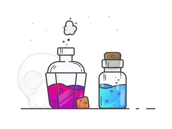 Chemical liquids  Illustration