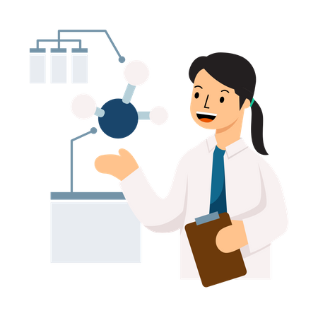 Chemical Molecule  Illustration