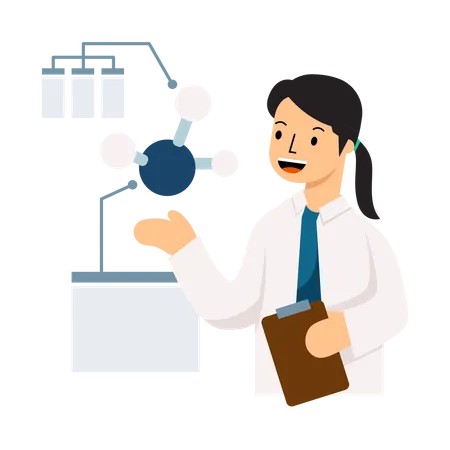 Chemical Molecule  Illustration