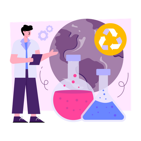 Chemical Recycling Illustration