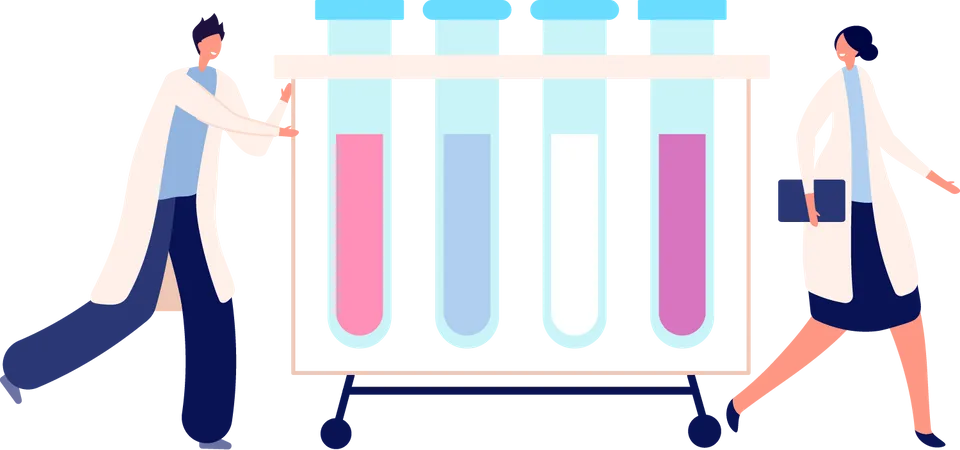 Chemical research Illustration