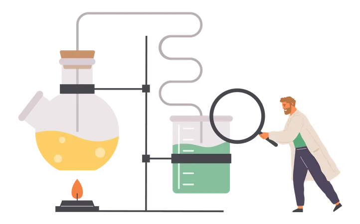 Chemical Research  Illustration