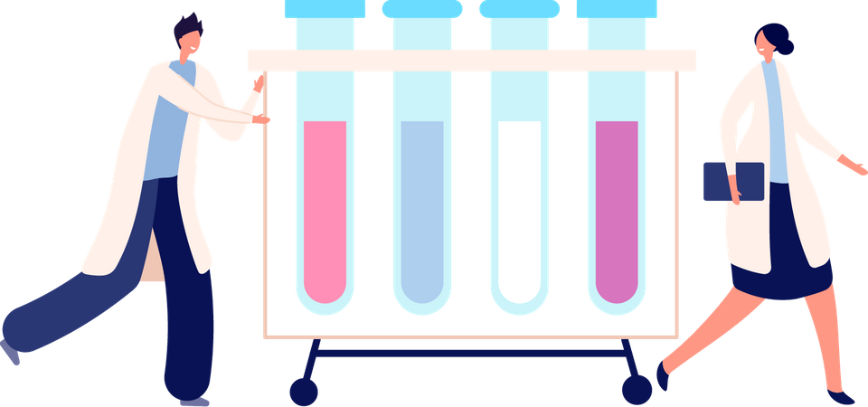 Chemical research  Illustration