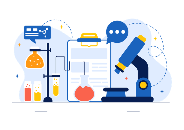 Chemical Research  Illustration