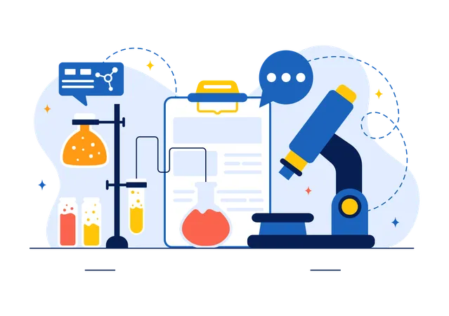 Chemical Research  Illustration