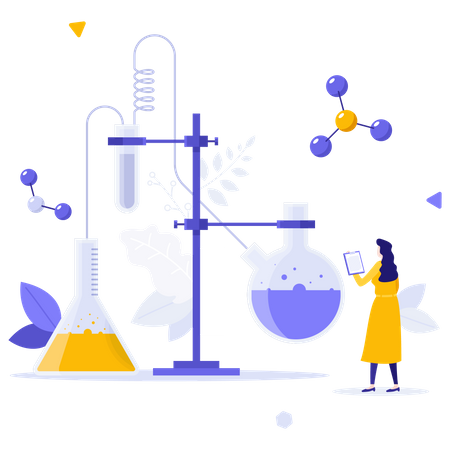 Chemical Scientific Research  Illustration