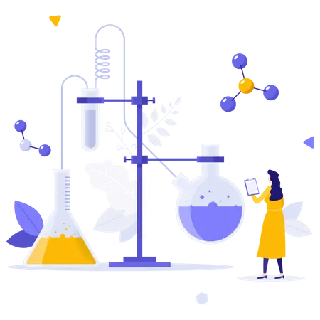 Chemical Scientific Research  Illustration