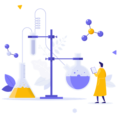 Chemical Scientific Research  Illustration