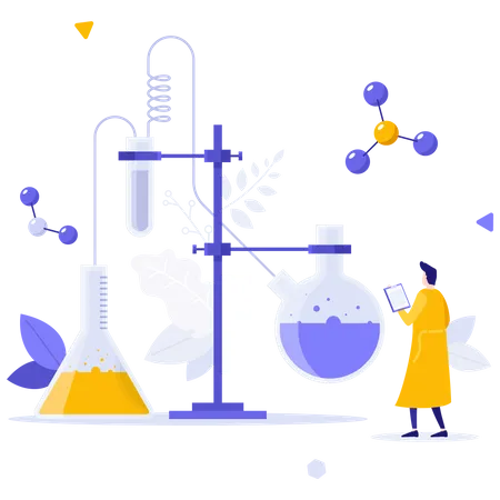 Chemical Scientific Research  Illustration