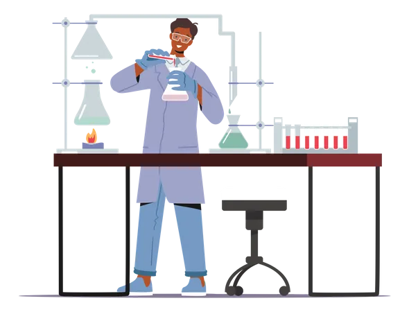 Chemical Scientific Research  Illustration