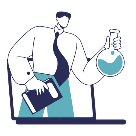 Chemical test  Illustration