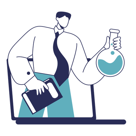 Chemical test  Illustration